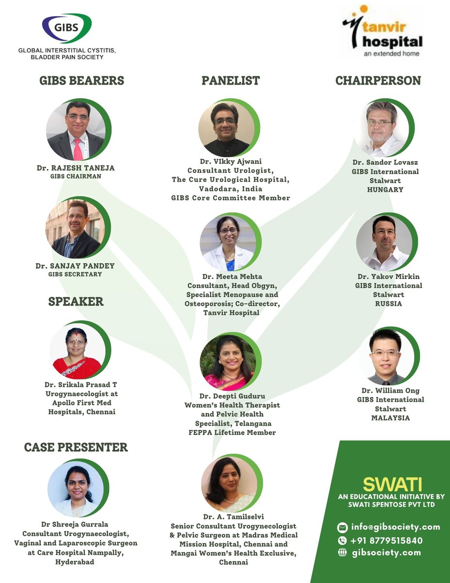 <a href="/BladderPain/">Bladder Pain</a>
<a href="/urolmaas/">Van Kerrebroeck</a>
<a href="/HajebrahimiS/">S Hajebrahimi</a> 
<a href="/Dr_SRah/">Dr. M.S. Rahnama'i</a>
<a href="/Uroweb/">European Association of Urology (EAU)</a>
<a href="/UrowebESU/">European School of Urology (EAU ESU)</a>
<a href="/EAUYAUrology/">EAU Young Academics</a>
<a href="/icsoffice/">ICS</a>
<a href="/ICHelp/">IC Association</a>
<a href="/UroSystem_Inc/">UroSystem</a>
<a href="/CystitisIndia/">Interstitial Cystitis India</a>
<a href="/UrogynIndia/">Center for Urogynecology and Pelvic Health</a>
<a href="/MohsinUrologist/">Dr Mohsin Quadri 🇮🇳</a>

#ICBPS #BladderPainSyndrome #ICBPSAwareness #Urogynecology #GlobalUrology #GlobalInsights #UrologyExperts