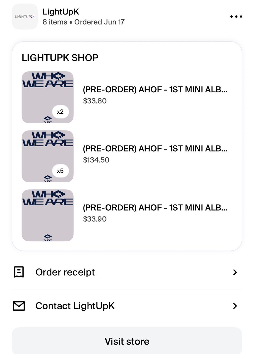 JLsFairyGM's tweet photo. Here are my initial pre-orders of the Who We Are albums from @LightUpKShop Hoping for JL random pics!
#AHOF #์ํ #AHOF_JL
#ahofjulydebut #WHOWEARE
#WhoWeAre_ConceptOne #NewMusic #NewMusicNow #NewAlbum #NewMusicAlert https://t.co/kDOwPotpSL