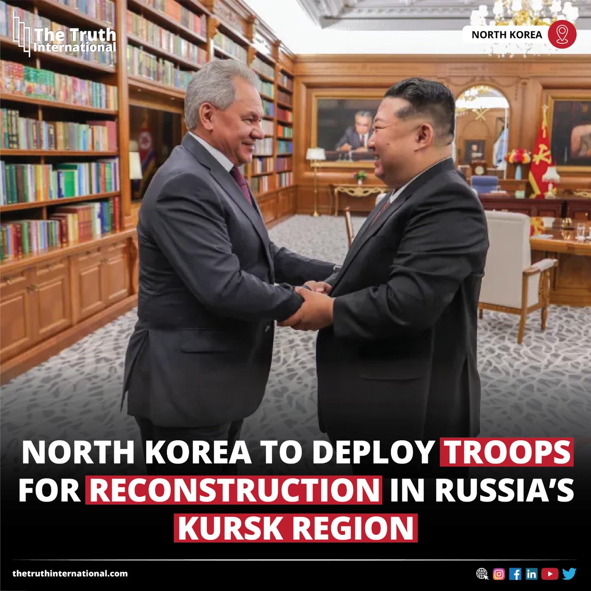 ttimagazine's tweet image. North Korea to Deploy Troops for Reconstruction in Russia’s Kursk Region

For Detail
thetruthinternational.com/international/…

#northkorea #deploy #troop #reconstruction #russia #kursk #region #tti