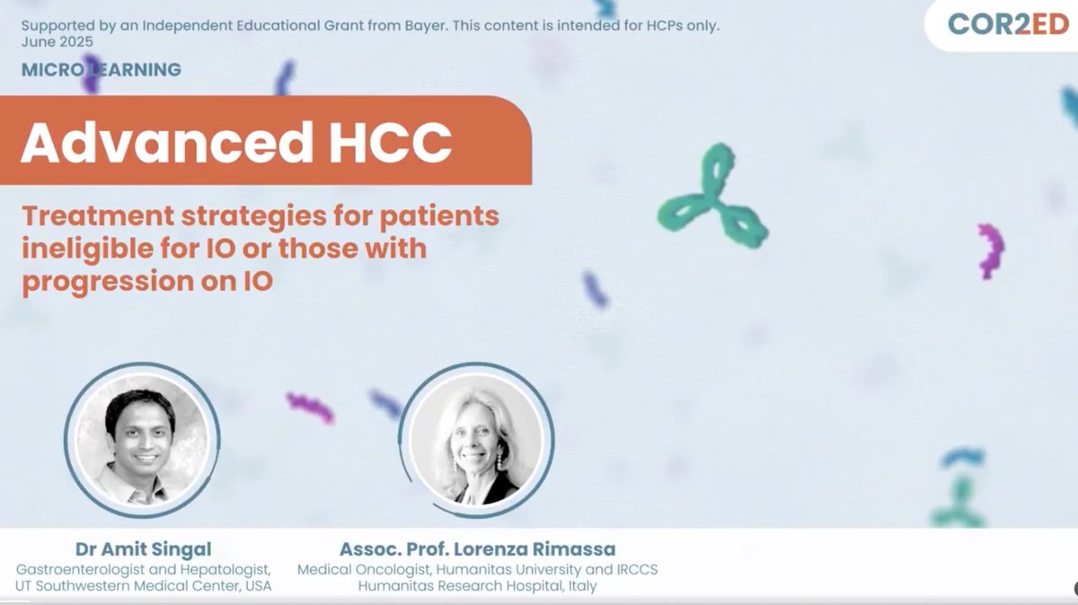 Digestive Cancers Europe (@dice_europe) on Twitter photo 📣#COR2ED has recently released a new, highly relevant micro-learning programme for healthcare professionals working in the hepatocellular carcinoma (#HCC) field to learn more about the complexity of choosing the proper treatment approach.
➡️ cor2ed.com/hcc-connect/pr…
<a href="/COR2EDMedEd/">COR2ED</a> 📣#COR2ED has recently released a new, highly relevant micro-learning programme for healthcare professionals working in the hepatocellular carcinoma (#HCC) field to learn more about the complexity of choosing the proper treatment approach.
➡️ cor2ed.com/hcc-connect/pr…
<a href="/COR2EDMedEd/">COR2ED</a>