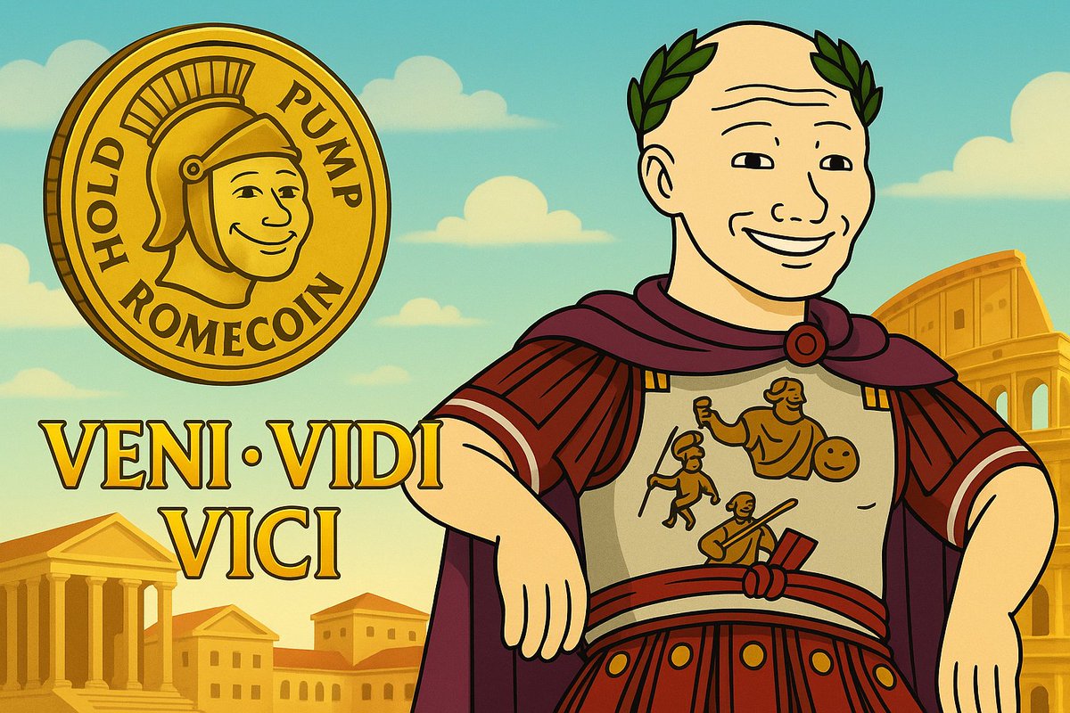 masttradez's tweet photo. VENI.
VIDI.
VICI.
#romecoin https://t.co/wYvmnjMoGz