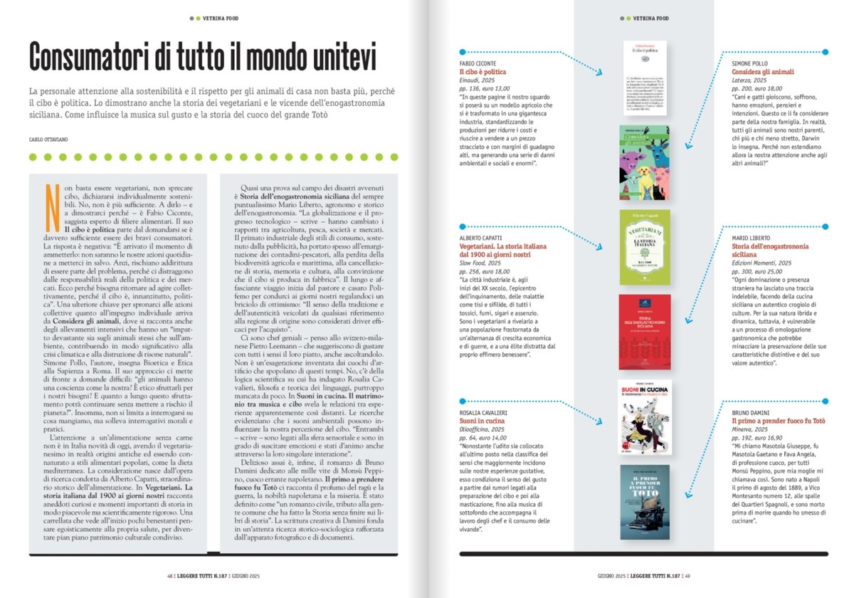 I miei soliti suggerimenti mensili per letture su cibo e vino. Da Leggere:tutti di giugno