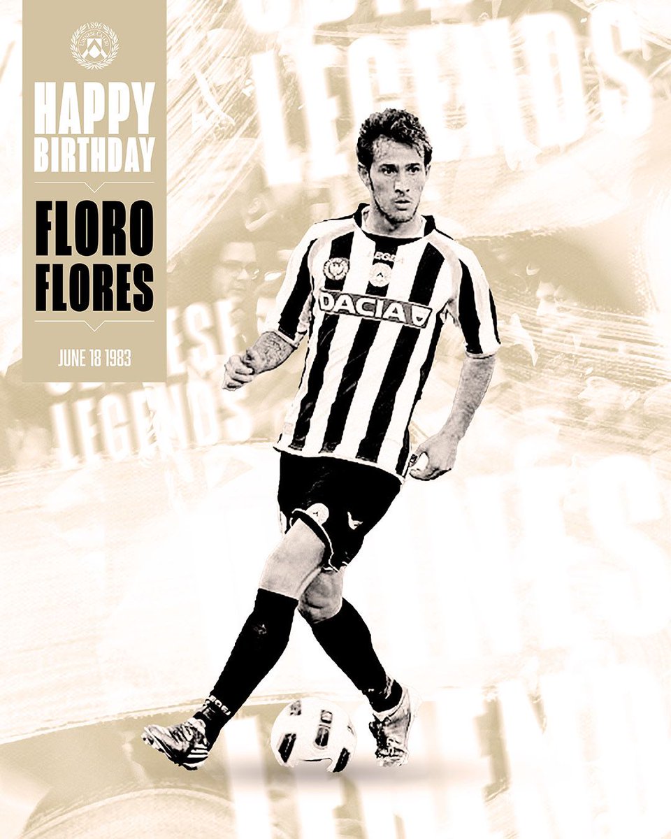 Buon compleanno Antonio Floro Flores 🎊
Happy birthday Floro Flores 🎂

⚪️⚫️ #ForzaUdinese #AlèUdin #UdineseLegends