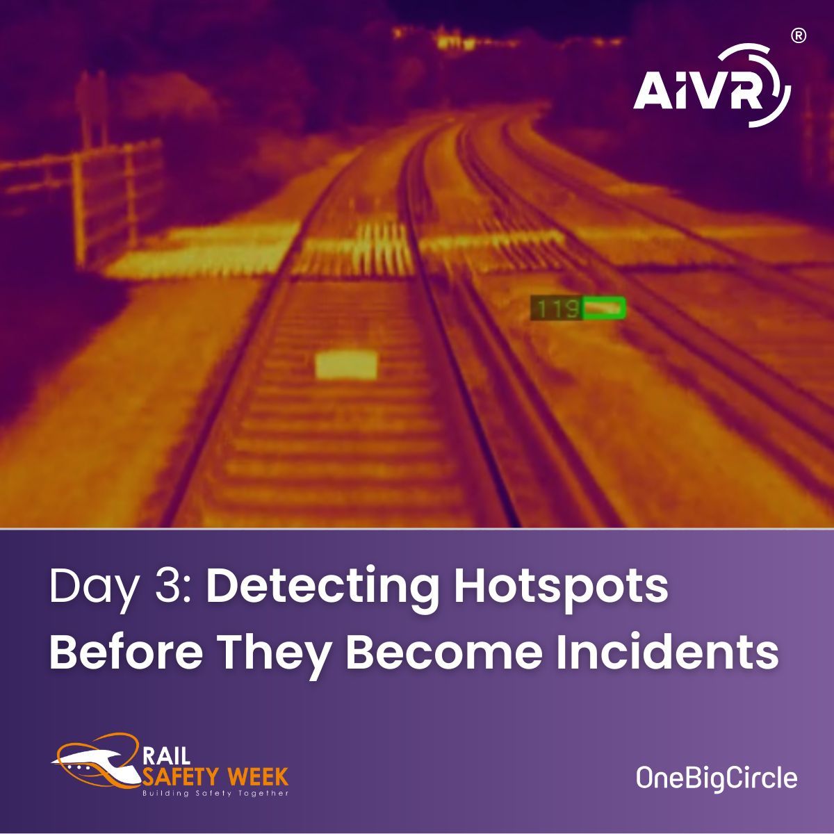One Big Circle (@1bigcircle) on Twitter photo 🌡️ <a href="/RailSafetyWeek/">Rail Safety Week</a> Day 3: Detecting Hotspots Before They Become Incidents.
With #AIVR, teams monitor infrastructure for thermal faults remotely and continuously, using thermal imaging and advanced machine learning.
Read more: onebigcircle.co.uk/news/rail-safe…
#RSW #RailSafetyWeek 🌡️ <a href="/RailSafetyWeek/">Rail Safety Week</a> Day 3: Detecting Hotspots Before They Become Incidents.
With #AIVR, teams monitor infrastructure for thermal faults remotely and continuously, using thermal imaging and advanced machine learning.
Read more: onebigcircle.co.uk/news/rail-safe…
#RSW #RailSafetyWeek