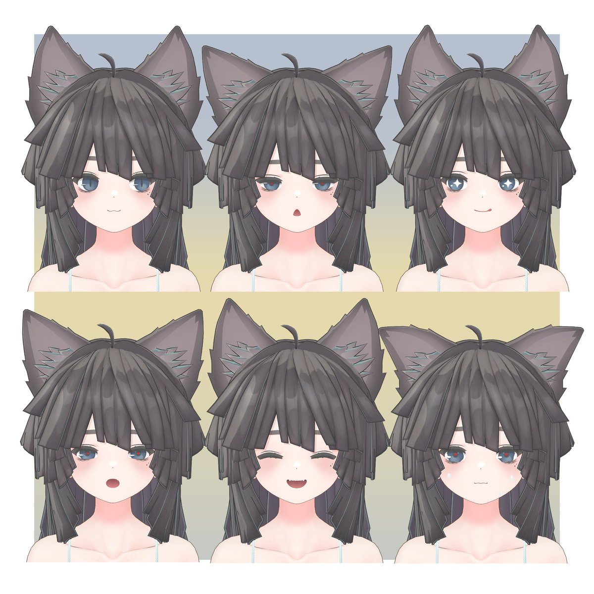 オリジナル3Dアバター『留守番猫のきゅーろん』
販売開始しました！
1032.booth.pm/items/7064190
黒猫モチーフの女の子です🐈‍⬛
よろしくお願いします！
＃きゅーろん3D

販売開始記念セール中！
5000円→4000円(2025年7月6日まで）