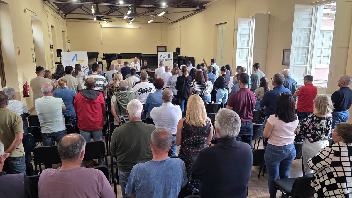 Jóvenes Nacionalistas de La Orotava (@jncorotava) on Twitter photo Ayer hemos celebrado la Asamblea General de <a href="/orotavaCC/">Coalición Canaria La Orotava</a> donde <a href="/FLinares2023/">Francisco Linares</a> ha sido reelegido por aclamación 👏
✅ El nuevo Comité Local está conformado por 80 personas, 40 hombres y 40 mujeres. Además, destacamos la alta participación de personas jóvenes de #LaOrotava Ayer hemos celebrado la Asamblea General de <a href="/orotavaCC/">Coalición Canaria La Orotava</a> donde <a href="/FLinares2023/">Francisco Linares</a> ha sido reelegido por aclamación 👏
✅ El nuevo Comité Local está conformado por 80 personas, 40 hombres y 40 mujeres. Además, destacamos la alta participación de personas jóvenes de #LaOrotava