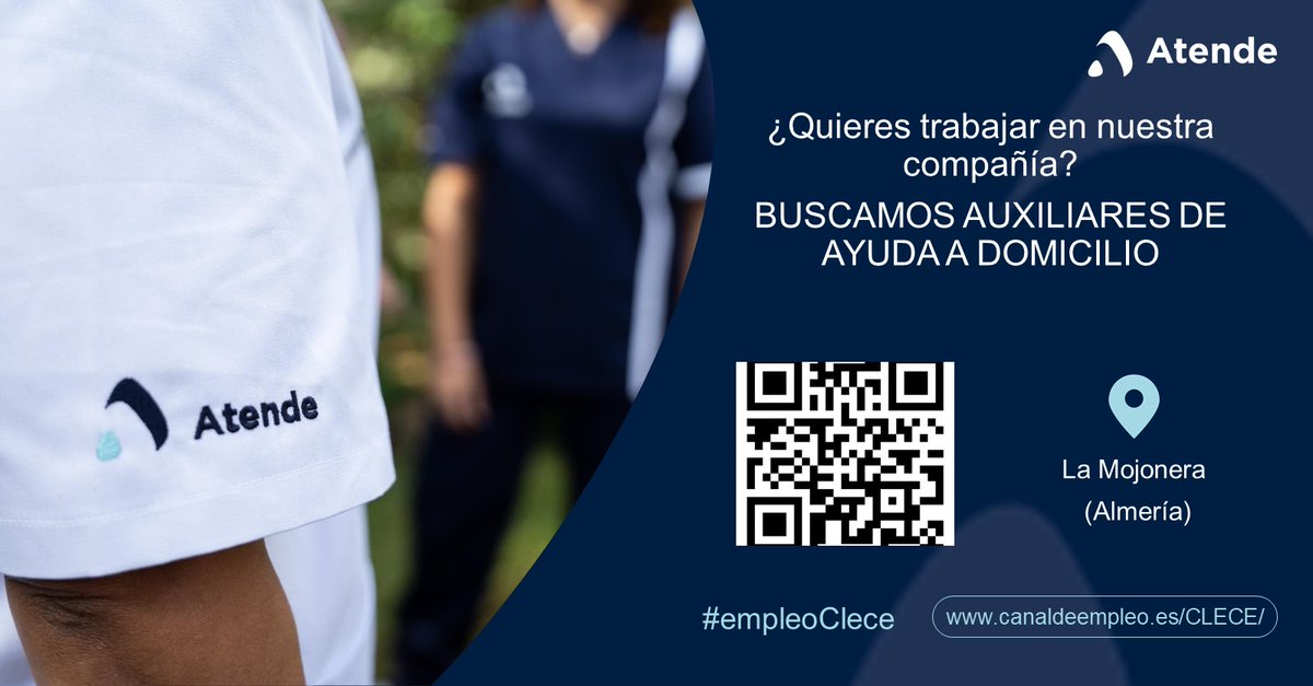 ¿Eres 𝘼𝙐𝙓𝙄𝙇𝙄𝘼𝙍 𝘿𝙀 𝘼𝙔𝙐𝘿𝘼 𝘼 𝘿𝙊𝙈𝙄𝘾𝙄𝙇𝙄𝙊 y buscas 𝙀𝙈𝙋𝙇𝙀𝙊💼en LA MOJONERA (ALMERÍA)?     INSCRÍBETE📷 bit.ly/4kCCVjY + Ofertas 📷 📷Únete a nuestro Canal de Empleo de WhatsApp de Andalucía📷 bit.ly/4jp4WKm