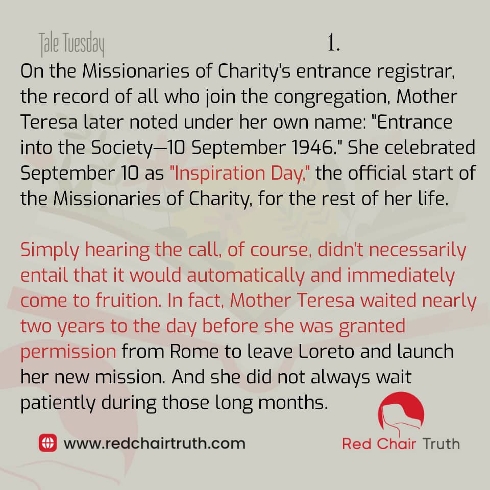 redchairtruth1's tweet image. Some stop when obstacles rise. But not her. Mother Teresa pressed on—torn between God’s call and man’s delay. When Rome stayed silent, would she wait or war for purpose?

Come witness her wrestle this Tale Tuesday.

#RedChairTruth #TaleTuesday #Faith #RCT #ItaUdoh