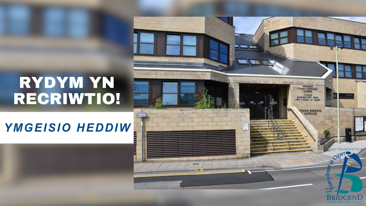 Swydd Wag: Gweithiwr Sgiliau Bywyd Ieuenctid (Cyfnod Penodol
💷 Cyflog: £26,954 - £29,791 y flwyddyn️
📅 Dyddiad cau: 25 Mehefin

Mae cyfle cyffrous wedi'i greu o fewn ein tîm Gwasanaeth Cymorth Ieuenctid. 

jobs.bridgend.gov.uk/tlive_webrecru…