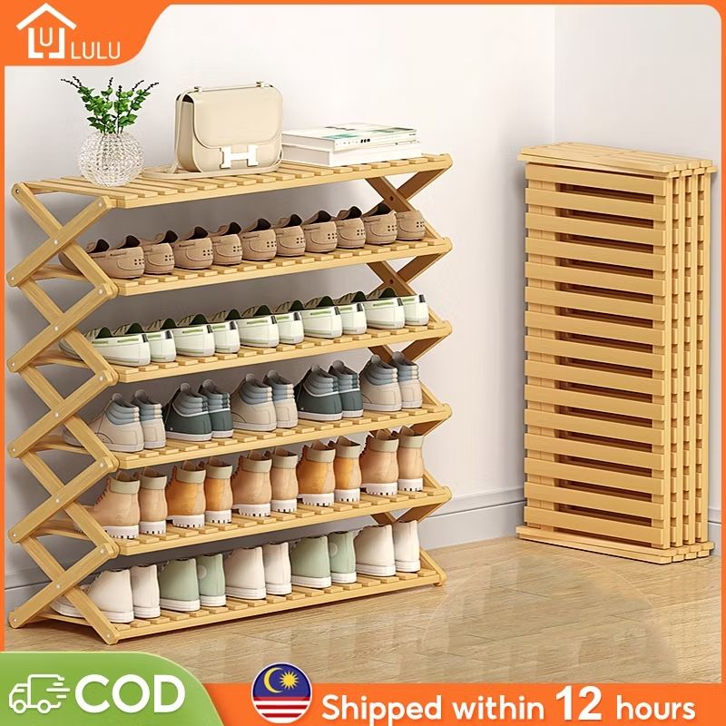 Lihat LULU 3/4/5/6 Layers Shoe Rack Rack Kasut Organizer Bamboo Shoe Rack Over 30+Pairs Storage Rack Shoes Rack Cabinet 鞋架 untuk RM10.31 - RM65.22. Dapatkan di Shopee sekarang! s.shopee.com.my/30cKM2lRuV?sha…