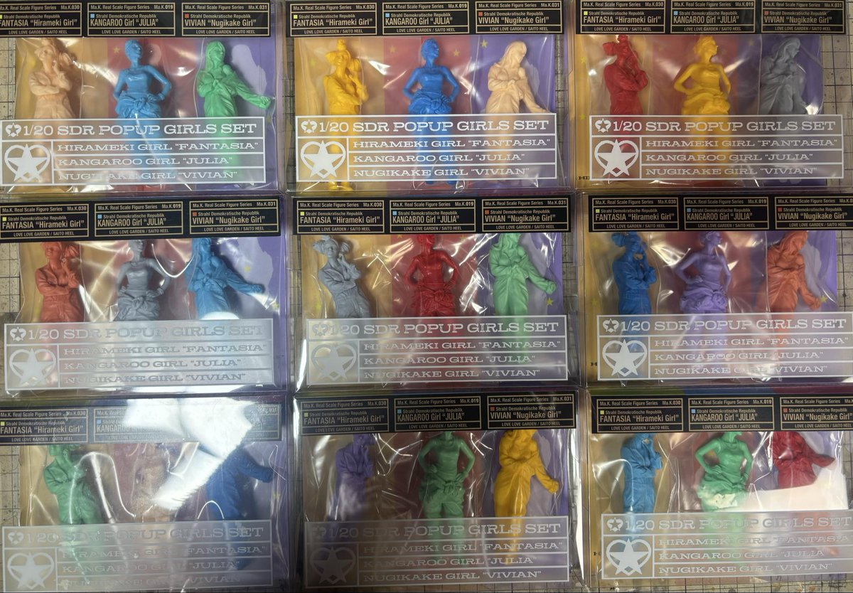 tonerico10's tweet image. *** IN STOCK ***
LOVELOVEGARDENよりJULIA / FANTASIA / VIVIANが3体セットで登場。
彼女たちに相応しくパッケージも可愛くリニューアル!成形色は10色のカラーレジンを用いランダム封入となります
shop-tonerico.com/items/6791f1ad…
LOVELOVEGARDEN
1:20 SDR POP UP GIRLS SET