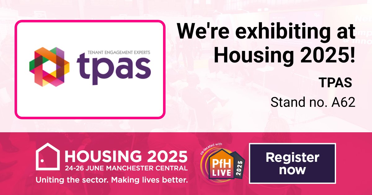 We'll be attending #Housing25 next week!

Find us at stand A62; come and chat to the team to talk all things Tenant Engagement, and to find out more about our memberships, consultancy offer, training programme, and more!

zurl.co/XgE5O