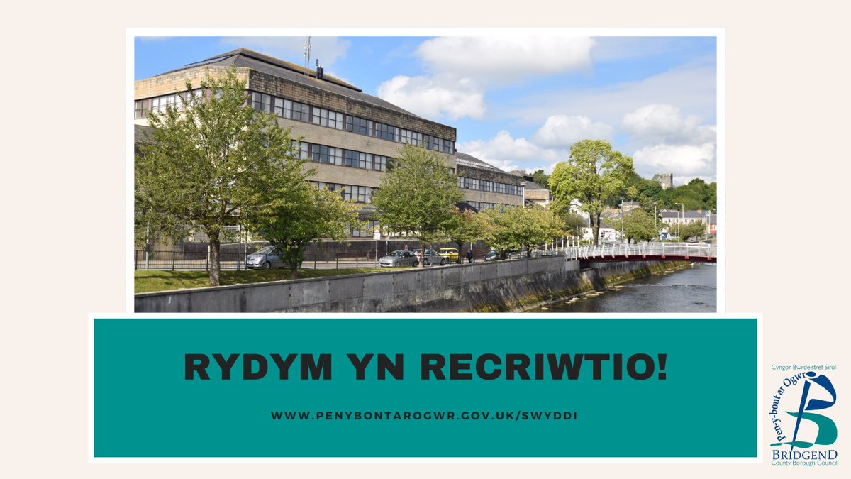 #Swydd: Gweithiwr Arweiniol (Cyfnod Penodol) - Cymorth Ieuenctid  

Rydym yn chwilio am ddau unigolyn llawn cymhelliant ac sy’n meddu ar sgiliau trefnu a rhyngbersonol rhagorol i ymuno â'n tîm Allgymorth Ieuenctid.

📅 Dyddiad cau: 25 Mehefin

 jobs.bridgend.gov.uk/tlive_webrecru…