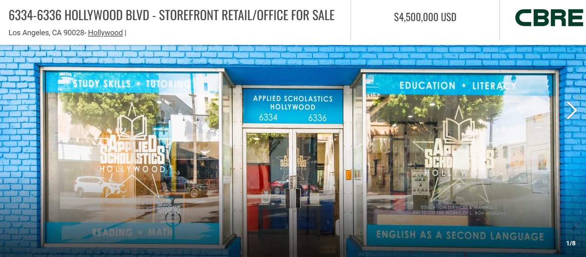 #Scientology #ScientologyFailedInHollywood
Scientology's Hollywood Literacy Center for Sale; This is Symptomatic of Scientology's Failure in Hollywood. Asking price $4.5 million. 
scientologymoneyproject.com/2025/06/18/sci… via <a href="/JeffreAugustine/">Jeffrey Augustine</a>