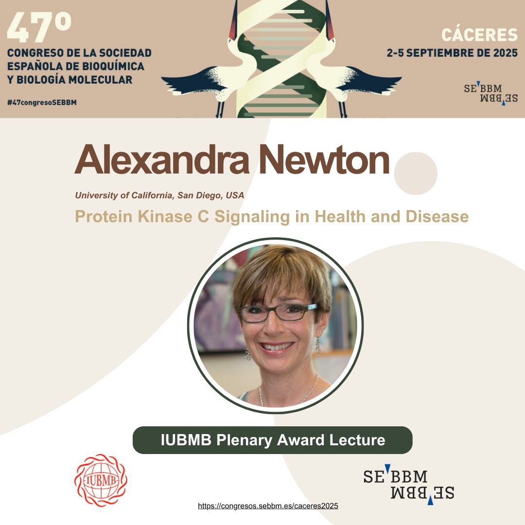 ¿Conoces ya a todos nuestros ponentes de charlas plenarias? En nuestro #47congresosebbm tendremos la oportunidad de disfrutar de la ponencia de nuestra premiada <a href="/iubmb/">IUBMB</a> Alexandra Newton