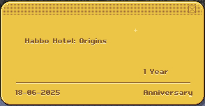 HAPPY 1 YEAR ANNIVERSARY HABBOS!!🎉

to celebrate lets have another trophy giveaway!

for a chance to win this set of Anniversary trophies just do the below

✅follow <a href="/grootonorigins/">groot</a>  (me)
✅like this post
✅retweet this post

winner picked at random in 2 days (20/06)