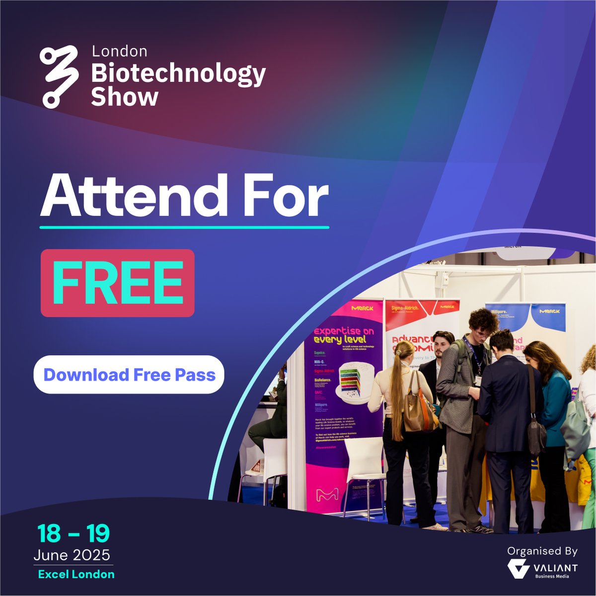 The London Biotechnology Show is FREE to attend!
Network with global biotech leaders &amp; explore the future of life sciences.
Book your FREE pass now:
 lnkd.in/diutzGca

#LondonBiotechShow #Biotech #LifeSciences #FreePass #BiotechEvent