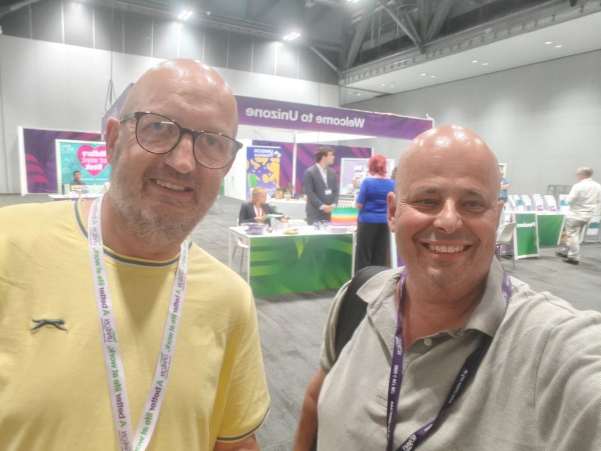 unisonnpf's tweet photo. Good luck to Artur and Kev who are attending the UNISON National Delegates Conference in Liverpool this week. https://t.co/sGpWiNrqeh