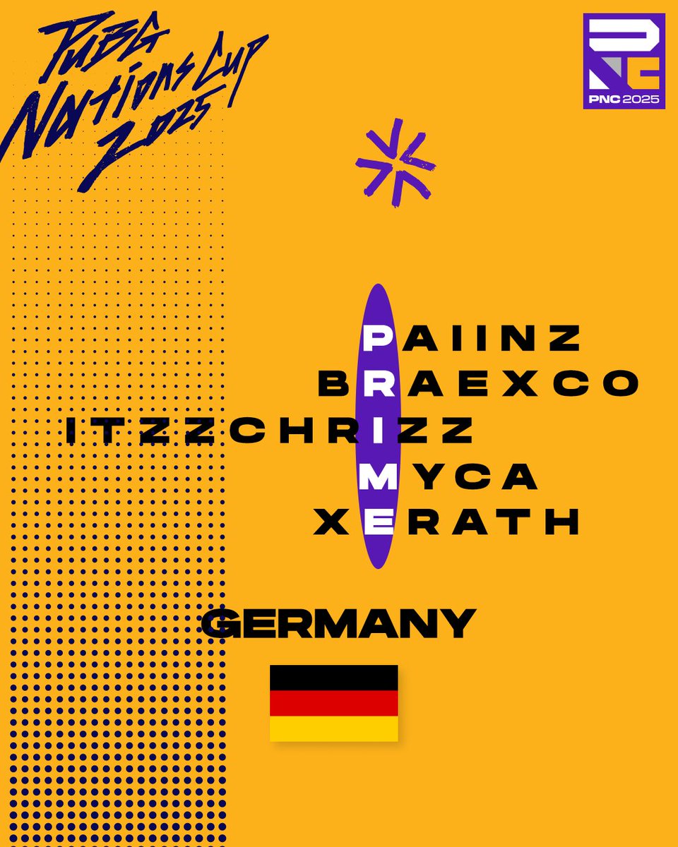 Germany returns in their prime👍
A sharp lineup ready to strike at PNC 2025🇩🇪