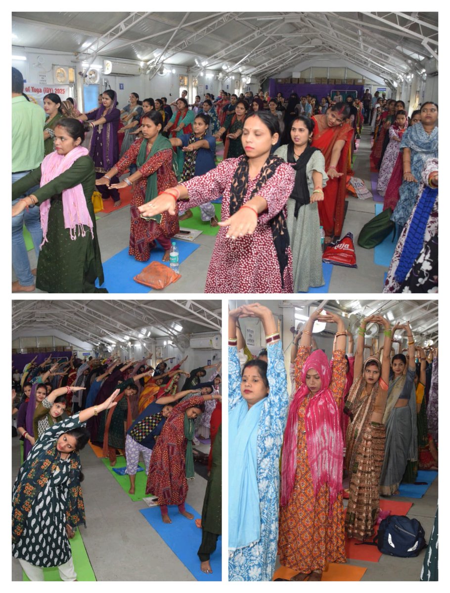 SJHDELHI's tweet photo. Day 7 #YogSamavesh surging ahead!  Prenatal yoga + nutrition at @SJHDELHI through @Devayaasociety - expectant mothers discovering asanas &amp; meditation wisdom with expert dietary counseling for optimal health! #IDY25 @moayush @ccrschennai @mdniy @DirectorCcryn https://t.co/NuMbdbg99w