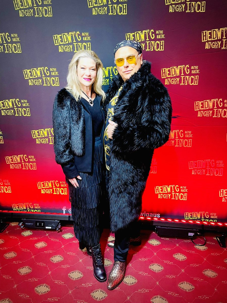 With the lovely Martine at the opening night of Hedwig in #Melbourne