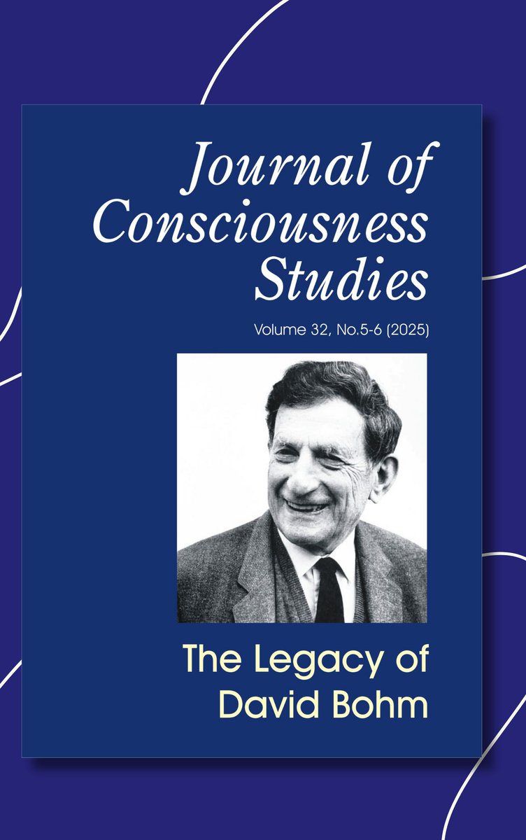 The latest issue of the Journal of Consciousness Studies, 'The Legacy of David Bohm' is out now! 

Subscribe here now: 
🧠imprint.co.uk/product/jcs/ 

Join Our Mailing List:
📨mailchi.mp/imprint/newsle…