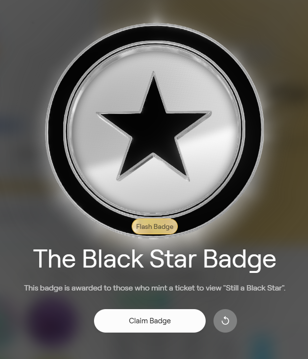 New <a href="/AbstractChain/">Abstract</a> Badge is Live!

"The Black Star Badge" - go claim it!