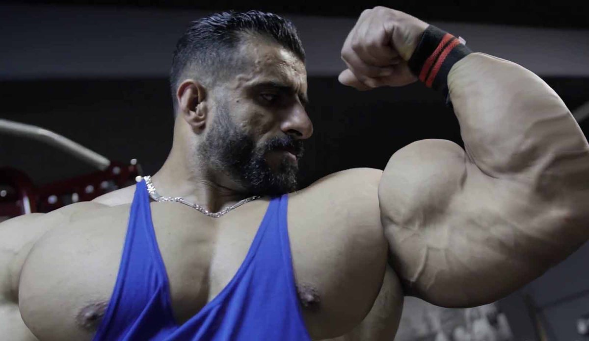 VMorphs's tweet image. Hadi Choopan’s biceps are so fucking huge they just keep swelling like they’re gonna explode ! 🇮🇷💪