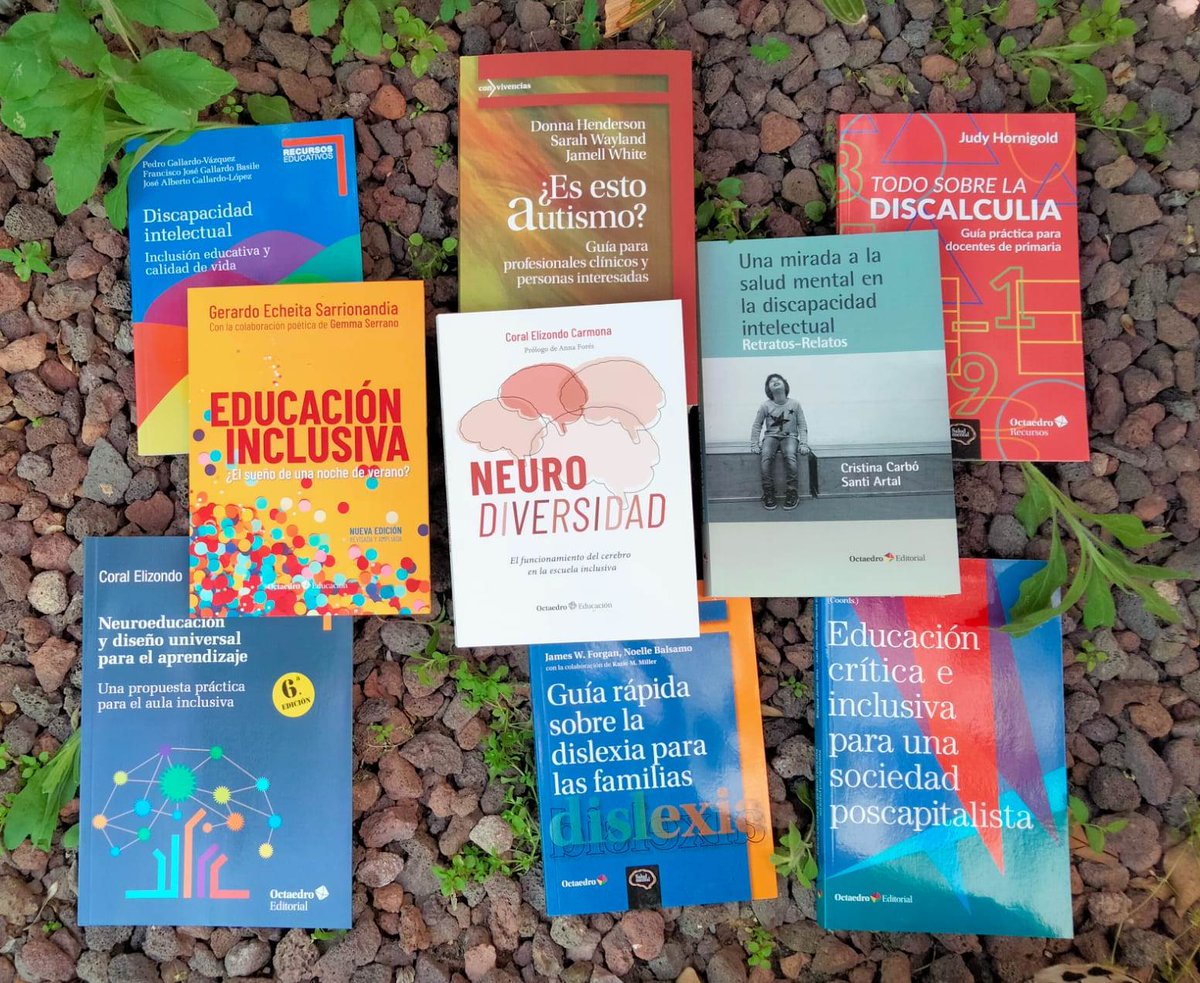 Todas estas publicaciones (y algunas más que no salen en la foto) ya forman parte de nuestro catálogo 🤩🤩.

Gracias <a href="/Ed_Octaedro/">Editorial Octaedro</a> por ponerlos a disposición del <a href="/CEDID_dis/">📖 CEDID</a> y contribuir en la difusión del conocimiento sobre #discapacidad, #inclusión y #educación, entre otros 🥰.