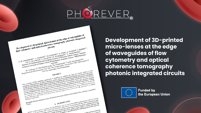🔬 A recent <a href="/PHOREVER_EU/">PHOREVER Project</a> Project #publication explores the integration of 3D-printed micro-lenses at the edge of photonic waveguides in flow cytometry (FCM) and optical coherence tomography (OCT) systems.

📌 Part of a multi-sensing biophotonic platform, this work targets the