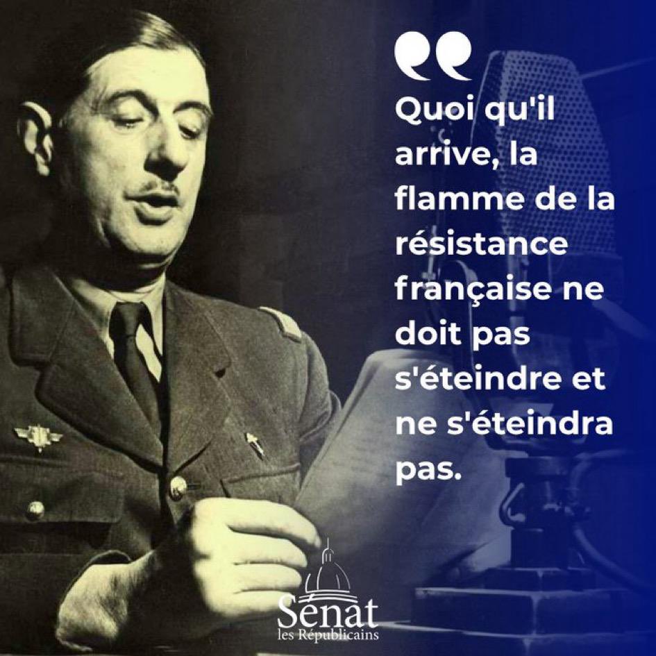 🇫🇷 Il y a 85 ans, l’appel du 18 juin marquait le début de la résistance française. Honneur à tous ceux qui, après la défaite, ont continué le combat pour notre liberté 🔥