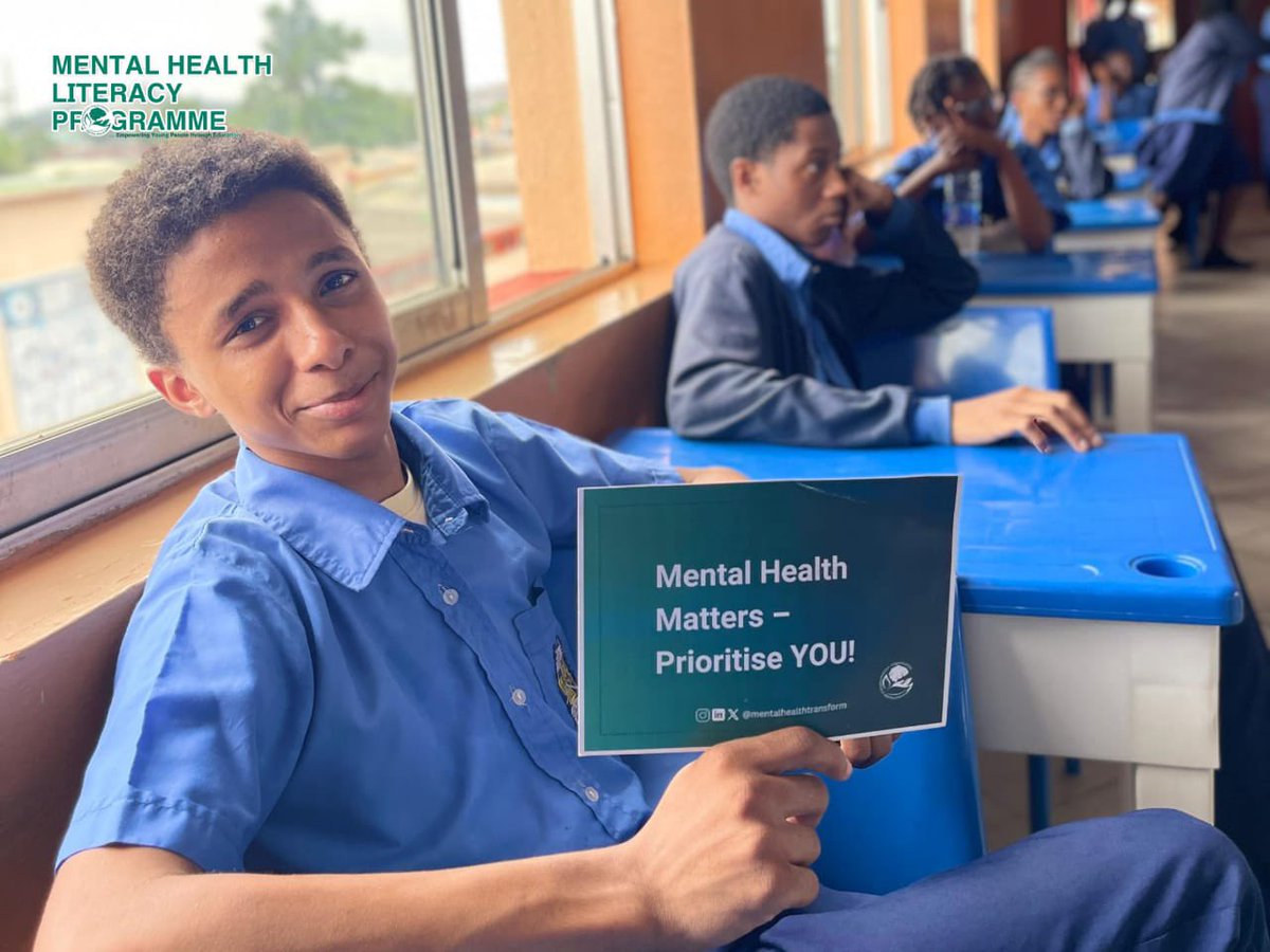 Mentalhealthth's tweet photo. 📚 Mental Health Literacy at Bodija International School
Last Tuesday, our team introduced the Mental Health Literacy Program to the students of and it was powerful! 💬✨
We believe early education is the foundation for lasting change.
#MentalHealthAwareness #mht https://t.co/YE7UGDyQt7