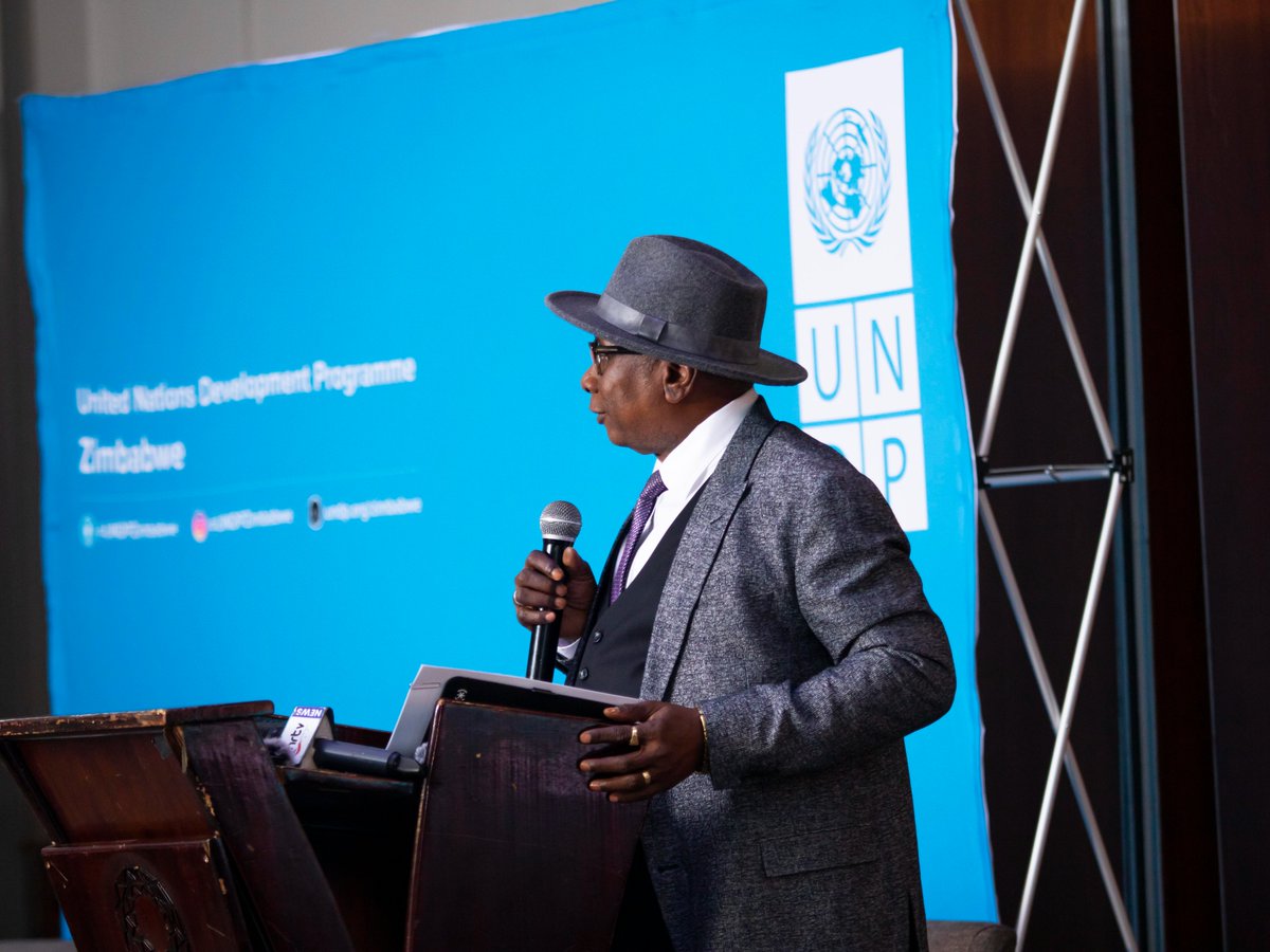 UNDPZimbabwe's tweet photo. @UN @UNZimbabwe .🤖 "AI is not just about technology — it's about people and choices." As the  @UNDP #HDR2025  launches in Zimbabwe, we’re reminded that AI must serve humanity, reduce inequality, and accelerate the #SDGs - @UNZimbabwe RC,  Mr. Edward Kallon.

#AIandPeople #AI4Development https://t.co/PgVDMTBJvT