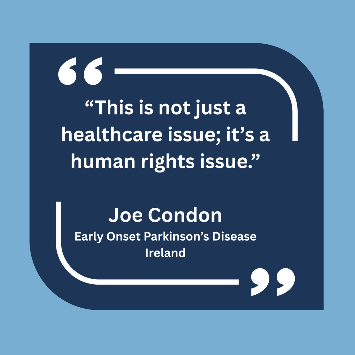 DisabilityFed's tweet photo. Today in Ireland, 1,249 people under 65 years live in nursing homes
Joe Condon of @EopdIe, a DFI member, highlights the crisis of younger people with #EOPD in nursing homes.
Read more here: https://t.co/MO52O0UN0K https://t.co/qIdogXvE8R