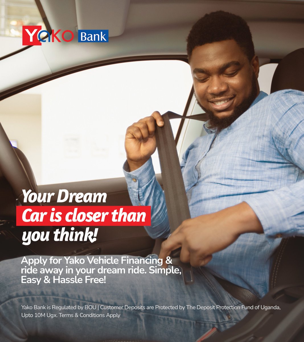 Your dream car is much closer than you think.
Apply for Yako Vehicle financing and hit the road running! Up to 60% financing to get you going. Visit any of our branches to get started. 

Terms &amp; Conditions Apply.
#YakoBank #VehicleFinancing #Loans #Banking