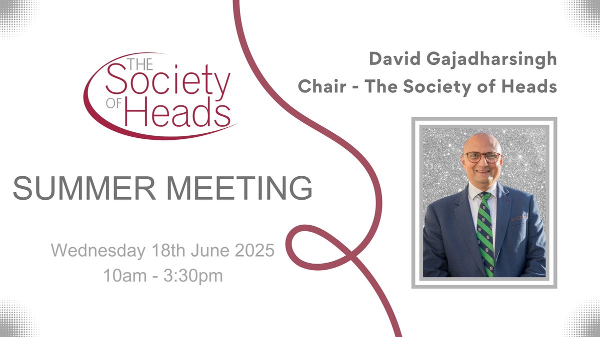 The Society of Heads (@societyofheads) on Twitter photo We would like to warmly welcome our members and guest speakers to -
The Society of Heads' Summer Meeting 2025!
A day to enjoy our collegiate community and to be inspired by the excellent guest speakers sessions.
#SoHSummerMeeting
<a href="/TheRoyalBallet/">The Royal Ballet</a>
<a href="/societyofheads/">The Society of Heads</a> We would like to warmly welcome our members and guest speakers to -
The Society of Heads' Summer Meeting 2025!
A day to enjoy our collegiate community and to be inspired by the excellent guest speakers sessions.
#SoHSummerMeeting
<a href="/TheRoyalBallet/">The Royal Ballet</a>
<a href="/societyofheads/">The Society of Heads</a>