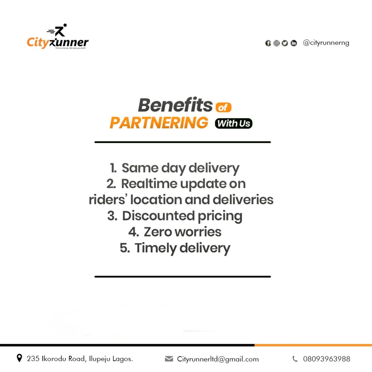 city_runnerng's tweet photo. Enjoy exceptional logistics services when you choose CityRunner! 🚚⭐

Send a Dm or contact: 07077213177 or 08093963988 for safe, swift &amp; affordable delivery of your parcels/products.🚀📦
#cityrunnerdeliveries #deliveryservice #june #explorepage #fyp #logistics #dispatch #explore https://t.co/VSHkrfLu9o