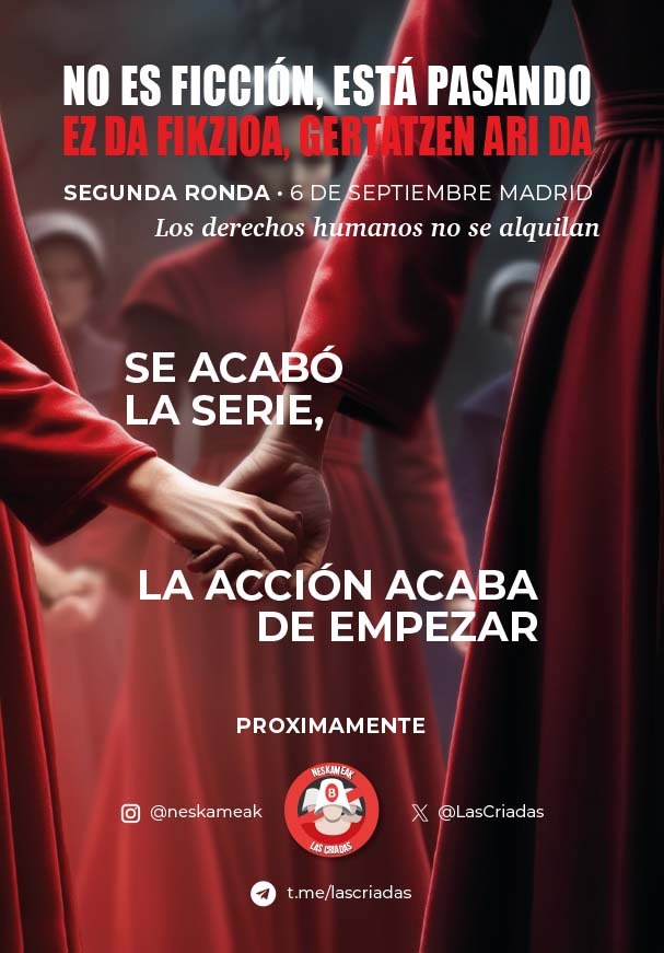 📢LLAMAMIENTO al movimiento FEMINISTA📢
Ante la publicación del II Congreso de Mujeres y Gestación Subrogada, que se celebrará en Madrid el próximo 6 de septiembre hacemos llamamiento al Movimiento Feminista de todo el estado a concentrarse ese mismo día en el lugar del evento.