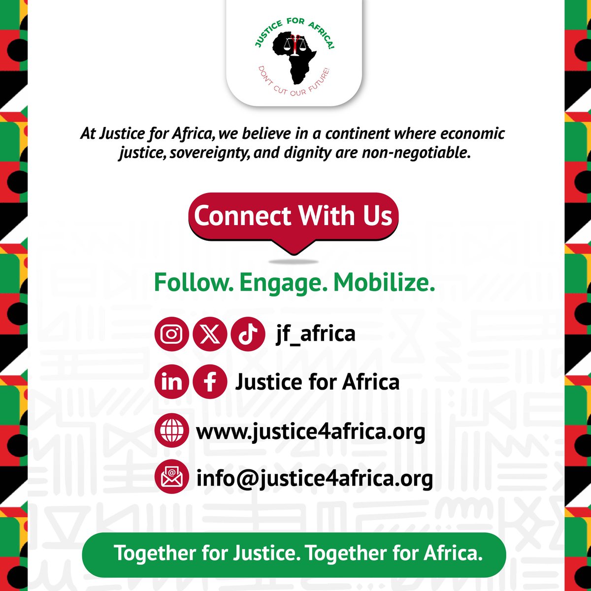 Africa’s youth are done waiting.

We’re demanding justice, not charity.

We’re here to #FixTheSystem and #ReclaimOurFuture.
#JusticeForAfrica is now an unstoppable force. ✊🏿🌍 #AfricaLeads #YouthVoices #PanAfricanPower #GlobalJustice