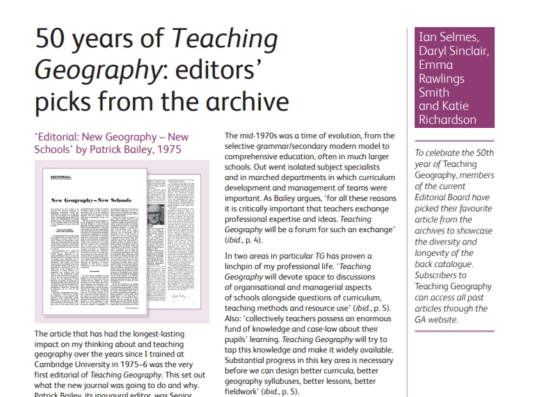 Geographical Association tweet media