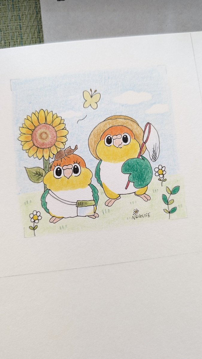 【🌟原画🌟】

 #小鳥ガーデン に持っていく

原画をちまちま描いてます🌻🐥

 #おちるたん