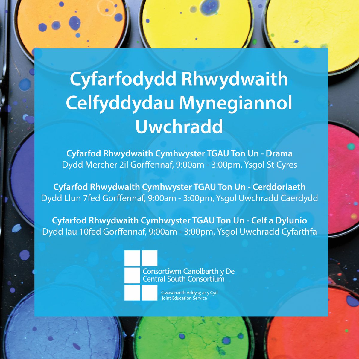 Digwyddiadau rhwydweithio ar gyfer ymarferwyr celfyddydau mynegiannol uwchradd! 

Cyfle gwych i archwilio agweddau ar y fanyleb a'r goblygiadau ar gyfer addysgu yn fanwl, cydweithio i gynhyrchu adnoddau ystafell ddosbarth ac archwilio opsiynau cyflwyno.

ow.ly/UZ6t50Wbolq