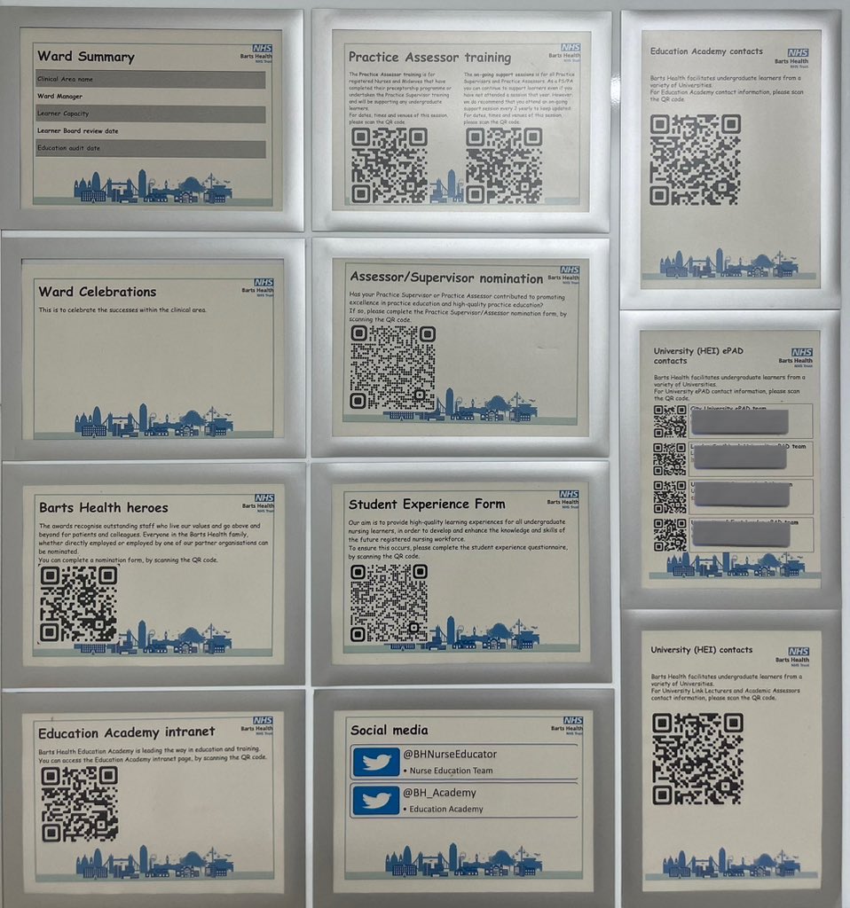 BHNurseEducationTeam (@bhnurseeducator) on Twitter photo Have you seen our learner education boards?
All to improve our #Learner experience.
📖 #PracticeAssessor training
🏆 #PracticeAssessor nominations
☎️ <a href="/BHNurseEducator/">BHNurseEducationTeam</a> contact info
📝 #Learner experience form
🏆 #BHHeroes nomination
💻 <a href="/BH__Academy/">Barts Health Education Academy</a> intranet
📱 #SocialMedia info Have you seen our learner education boards?
All to improve our #Learner experience.
📖 #PracticeAssessor training
🏆 #PracticeAssessor nominations
☎️ <a href="/BHNurseEducator/">BHNurseEducationTeam</a> contact info
📝 #Learner experience form
🏆 #BHHeroes nomination
💻 <a href="/BH__Academy/">Barts Health Education Academy</a> intranet
📱 #SocialMedia info