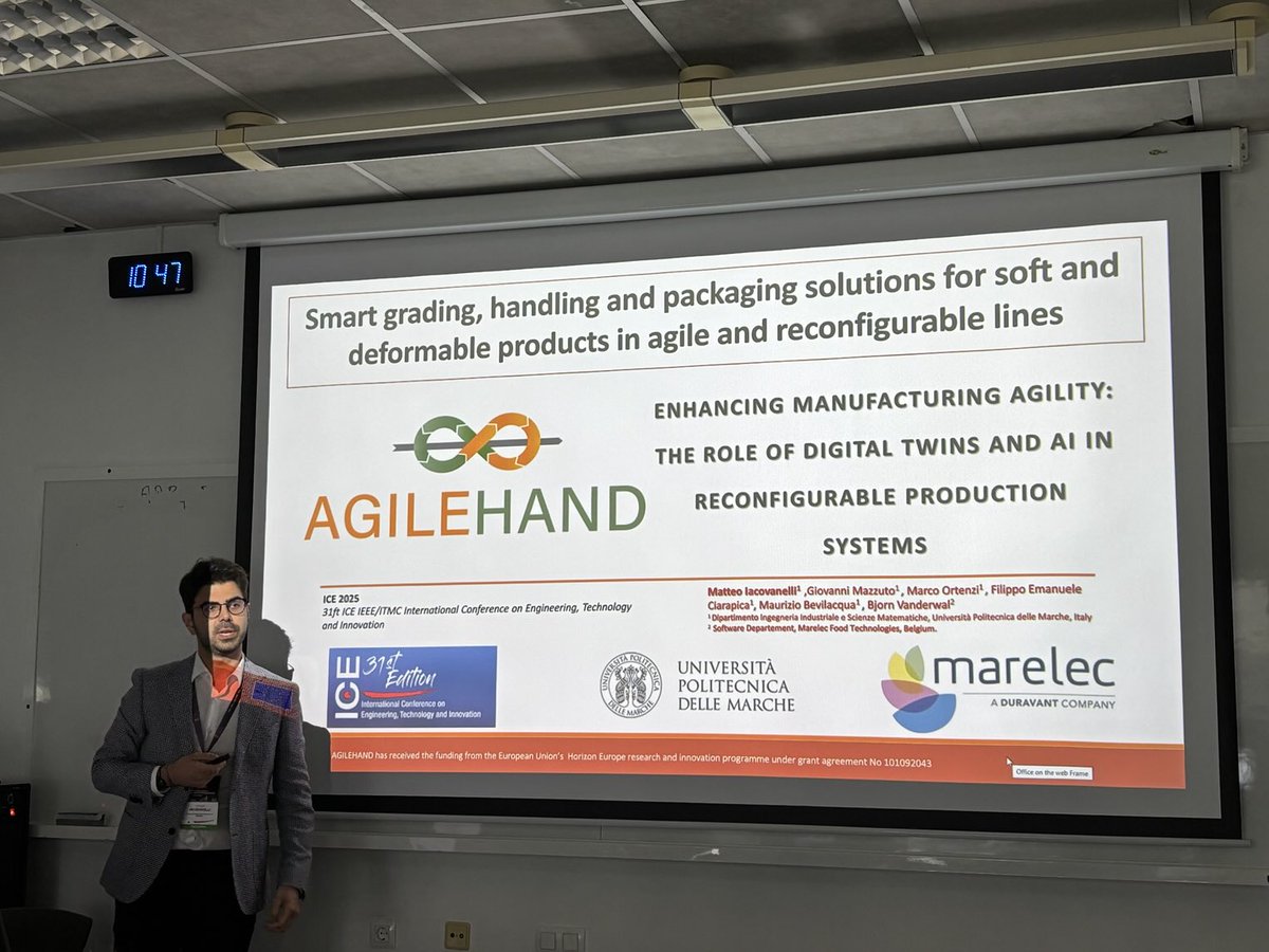 AgileHand Project (@agilehand_) on Twitter photo Our <a href="/AgileHand_/">AgileHand Project</a> workshop at #ICE conference is ongoing with 7 talks about #digitalisation in #agroindustry 🏭 Our <a href="/AgileHand_/">AgileHand Project</a> workshop at #ICE conference is ongoing with 7 talks about #digitalisation in #agroindustry 🏭