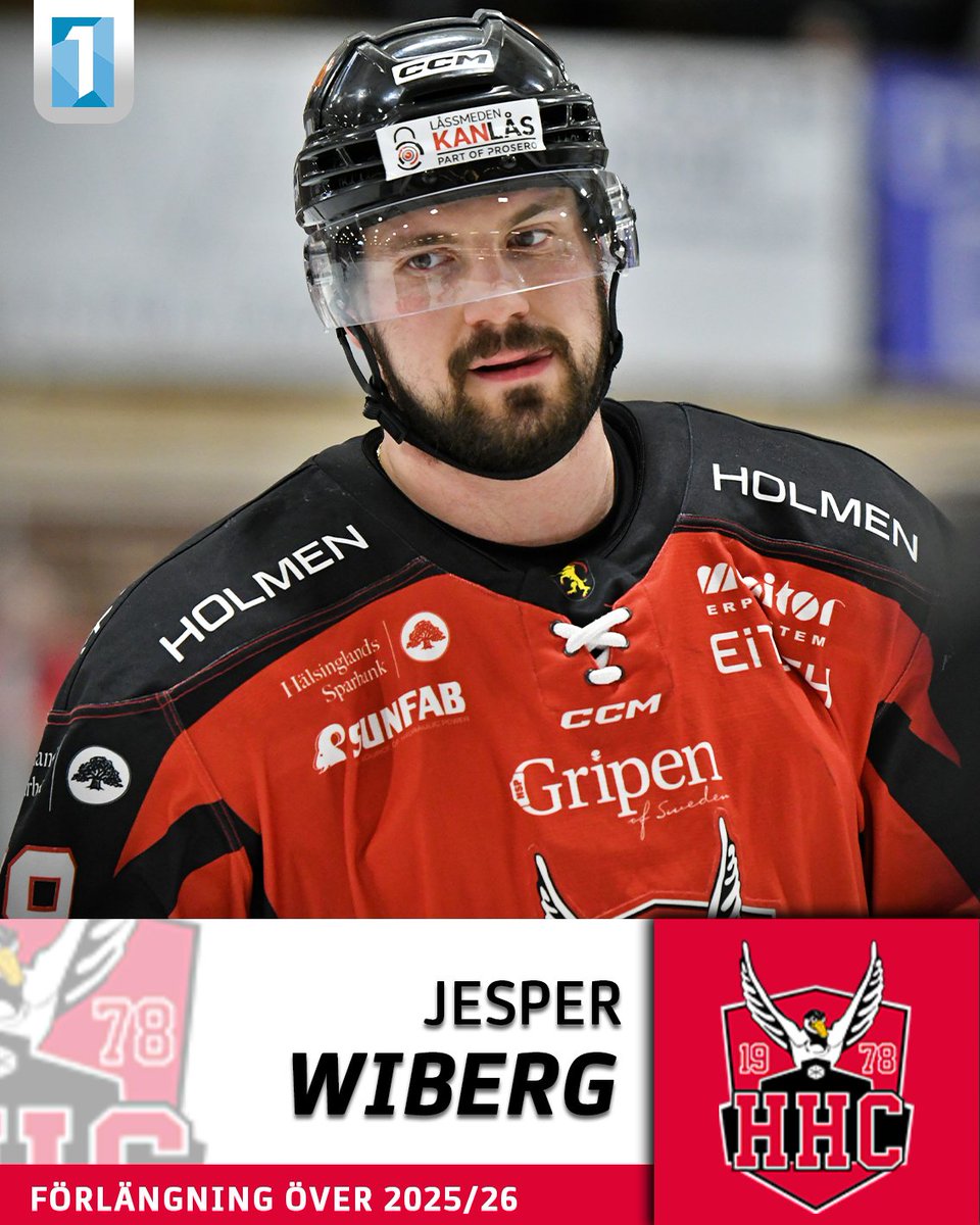 Tung förlängning i Hudiksvall. ✍️

Nyckelforwarden Jesper Wiberg är klar för sin sjunde raka säsong i klubben.
27-åringen har gjort 266 poäng på 298 tävlingsmatcher i Hudik.

🔗 Läs mer på Hudiks hemsida på hockeyettan.se!

📸: Flywood Studio