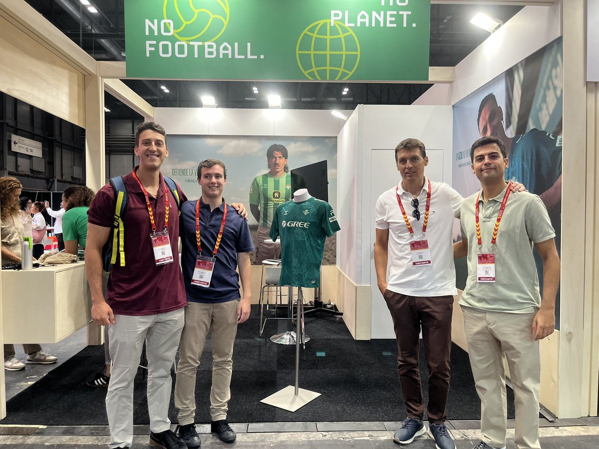 🇪🇸 We’re already here at the <a href="/SportsSummitMad/">Sports Summit Madrid</a>!

This picture was taken at our partners' stand, <a href="/RealBetis/">Real Betis Balompié 🌴💚</a>. 

We will be here today and tomorrow, ready and waiting to network. Come and say hi! 👋