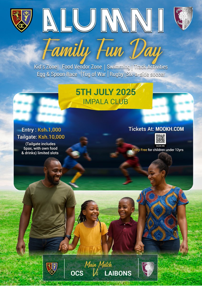 The Laibon Society (@laibonsociety) on Twitter photo Join us on 5th July 2024 at Impala Club for the Legends Rugby Match & Family Fun Day as Laibons take on <a href="/OldCambrian/">Old Cambrian Society</a>.Expect great rugby, great food, fun for kids, and good vibes all around.🎟️ Get your tickets here: mookh.com/event/legends-… Come cheer, connect, and make memories. Join us on 5th July 2024 at Impala Club for the Legends Rugby Match & Family Fun Day as Laibons take on <a href="/OldCambrian/">Old Cambrian Society</a>.Expect great rugby, great food, fun for kids, and good vibes all around.🎟️ Get your tickets here: mookh.com/event/legends-… Come cheer, connect, and make memories.