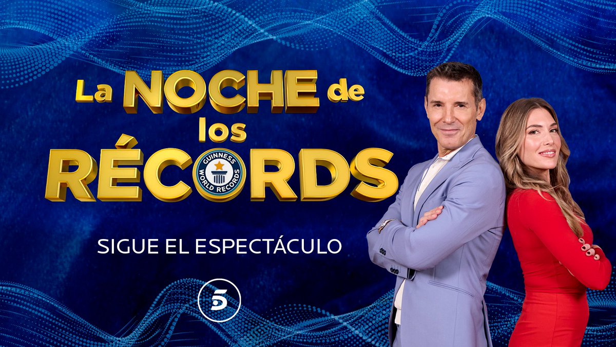 🏅¡Arranca #LaNocheDeLosRécords!
Hazañas imposibles, emoción y muuuucho espectáculo con los maravillosos @JesusVazquez y <a href="/alex_blanquer/">Àlex Blanquer 📺 Presentadora</a> 💫
📺Ya en <a href="/telecincoes/">Telecinco</a>. ¡No te lo pierdas!