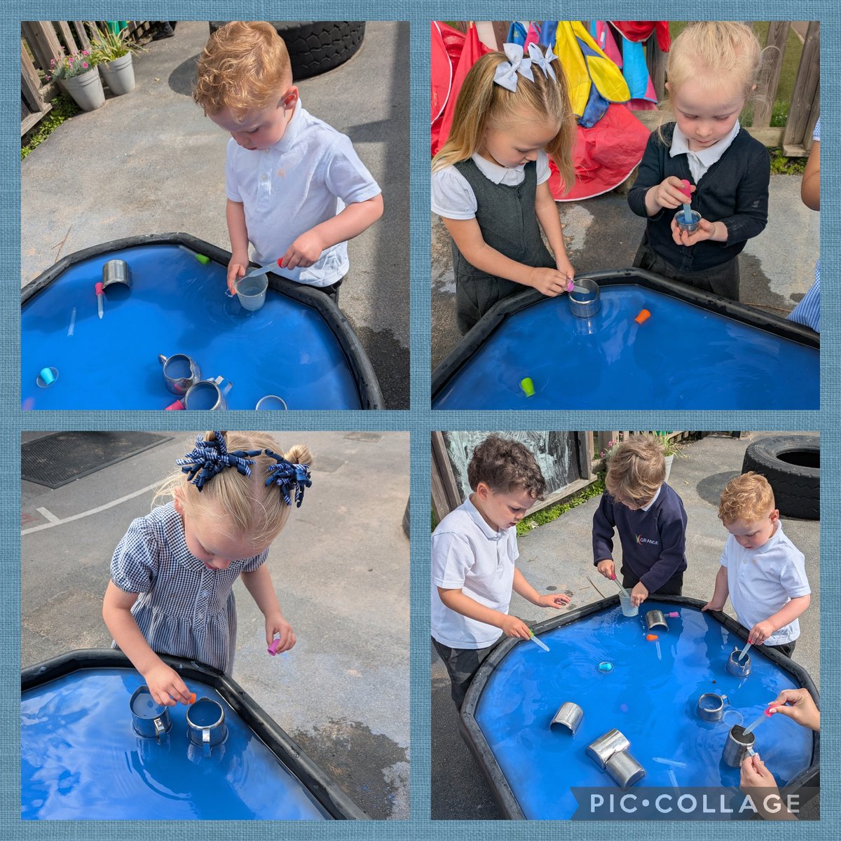 Nursery have been filling and emptying the jugs whilst working on their fine motor skills. We also explored the concept of full and empty Xx. #GrangeMaths #GrangeNursery #waterplay #outdoorlearning <a href="/GrangeMrsMcG/">Mrs McGilloway</a> <a href="/GrangeMissA/">GrangeMissA</a> <a href="/GrangeMissWri/">MissWright</a> <a href="/GrangeMissP/">Miss Pope</a>