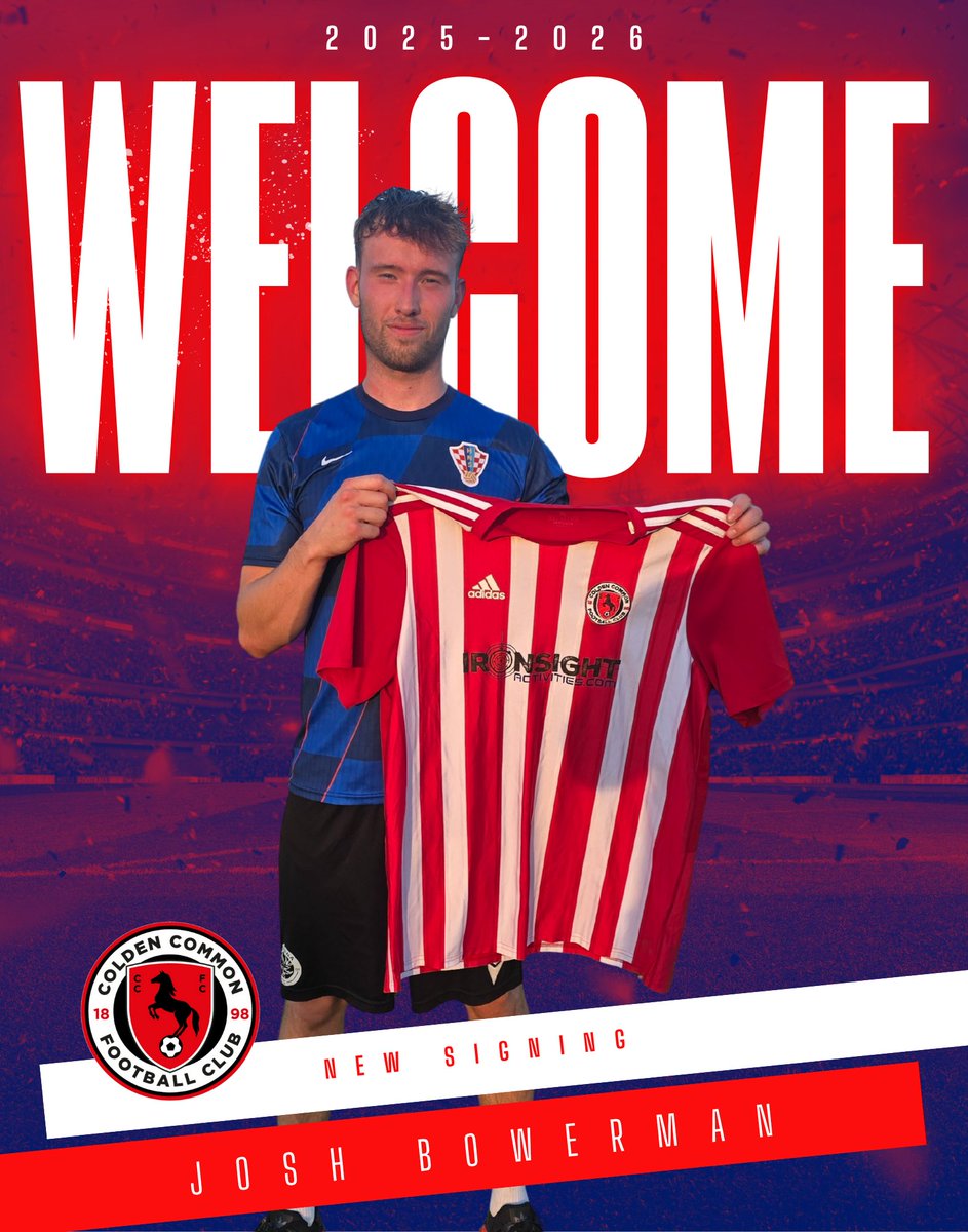 Colden Common FC (@coldencommonfc) on Twitter photo ๐จ NEW SIGNING ๐จ
Welcome Back to Colden Common FC Josh Bowerman who signs from <a href="/WessexLeague/">Velocity Wessex League</a> side <a href="/Romseytownfc1/">Romsey Town Football Club</a>.
#upthestallions ๐จ NEW SIGNING ๐จ
Welcome Back to Colden Common FC Josh Bowerman who signs from <a href="/WessexLeague/">Velocity Wessex League</a> side <a href="/Romseytownfc1/">Romsey Town Football Club</a>.
#upthestallions